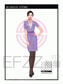 職業(yè)裝空姐服制服設(shè)計(jì)圖659