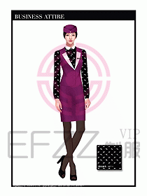 職業(yè)裝空姐服制服設(shè)計圖656