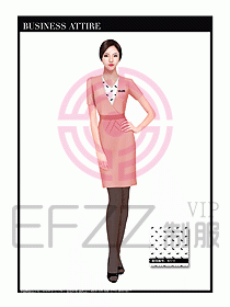 職業(yè)裝空姐服制服設計圖661