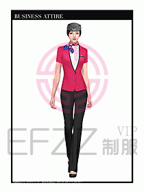 職業(yè)裝空姐服制服設(shè)計(jì)圖669