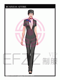 職業(yè)裝空姐服制服設計圖670