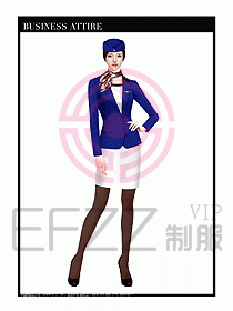 職業(yè)裝空姐服制服設(shè)計圖675
