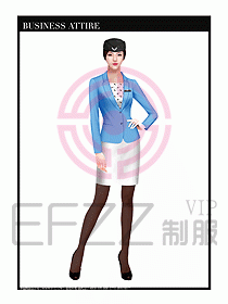 職業(yè)裝空姐服制服設(shè)計圖671