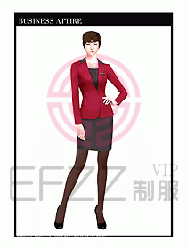 職業(yè)裝空姐服制服設計圖676