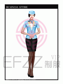 職業(yè)裝空姐服制服設計圖685