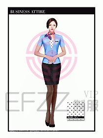 職業(yè)裝空姐服制服設計圖683
