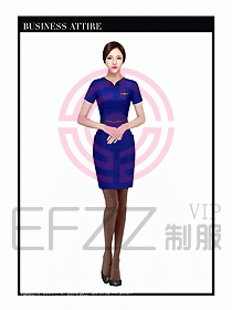 職業(yè)裝空姐服制服設(shè)計圖687