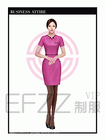 職業(yè)裝空姐服制服設(shè)計(jì)圖688