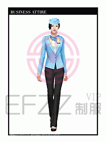 職業(yè)裝空姐服制服設(shè)計(jì)圖695