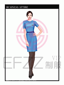 職業(yè)裝空姐服制服設(shè)計圖703