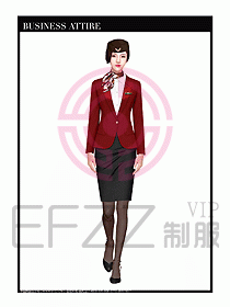 職業(yè)裝空姐服制服設(shè)計圖709