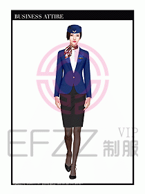 職業(yè)裝空姐服制服設(shè)計(jì)圖710