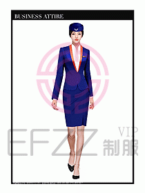 職業(yè)裝空姐服制服設(shè)計圖712
