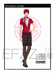 職業(yè)裝空姐服制服設(shè)計(jì)圖718