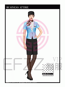 職業(yè)裝空姐服制服設(shè)計(jì)圖717