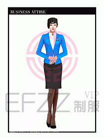職業(yè)裝空姐服制服設(shè)計圖721