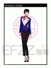 職業(yè)裝空姐服制服設(shè)計(jì)圖730