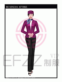 職業(yè)裝空姐服制服設(shè)計(jì)圖729