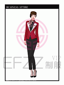 職業(yè)裝空姐服制服設(shè)計(jì)圖728