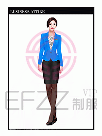 職業(yè)裝空姐服制服設(shè)計(jì)圖734