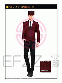 酒店門童保安行李生制服設(shè)計(jì)985