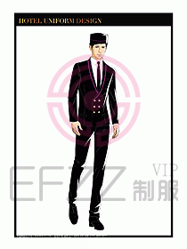 酒店門(mén)童保安行李生制服設(shè)計(jì)999