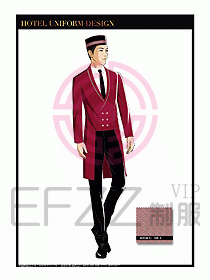 酒店門(mén)童保安行李生制服設(shè)計(jì)1003