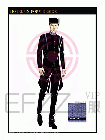 酒店門童保安行李生制服設(shè)計(jì)1006