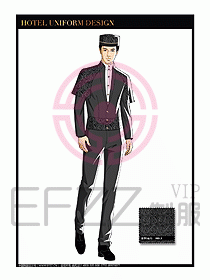 酒店門童保安行李生制服設(shè)計1009