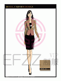 酒店總臺大堂服務(wù)員制服839