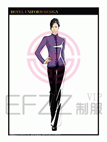 酒店中餐服務(wù)員制服設(shè)計1577