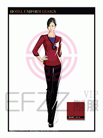 酒店中餐服務(wù)員制服設(shè)計(jì)1579