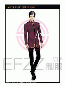 酒店中餐服務(wù)員制服設(shè)計(jì)1575