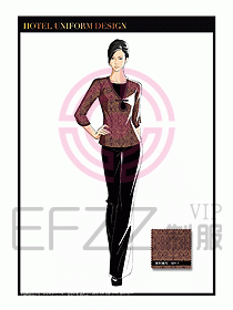 酒店中餐服務(wù)員制服設(shè)計1580
