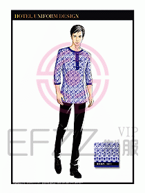 酒店中餐服務(wù)員制服設(shè)計(jì)1583