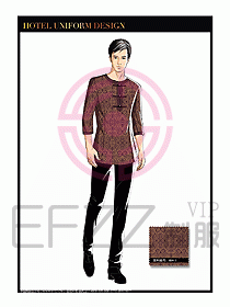 酒店中餐服務(wù)員制服設(shè)計1582