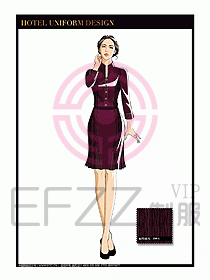 酒店中餐服務(wù)員制服設(shè)計(jì)1589