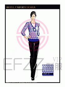 酒店中餐服務(wù)員制服設(shè)計1591