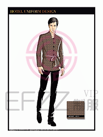 酒店中餐服務(wù)員制服設(shè)計(jì)1593