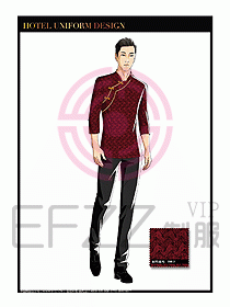 酒店中餐服務(wù)員制服設(shè)計(jì)1600