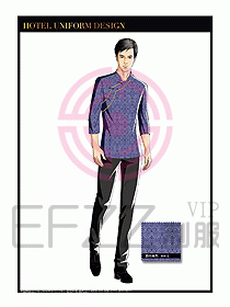 酒店中餐服務(wù)員制服設(shè)計1599
