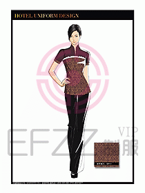 酒店中餐服務(wù)員制服設(shè)計(jì)1605