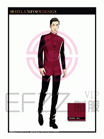 酒店中餐服務(wù)員制服設(shè)計(jì)1613