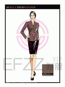 酒店中餐服務(wù)員制服設(shè)計1617