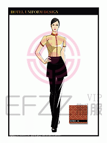 餐飲中餐傳菜員制服設(shè)計(jì)111