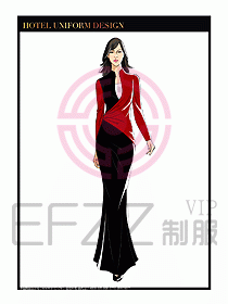 酒店制服西餐咨客服裝設(shè)計442