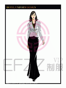 酒店制服西餐咨客服裝設(shè)計(jì)445