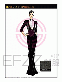 酒店制服西餐咨客服裝設(shè)計447