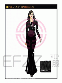 酒店制服西餐咨客服裝設(shè)計(jì)446