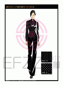 酒店制服西餐咨客服裝設(shè)計454